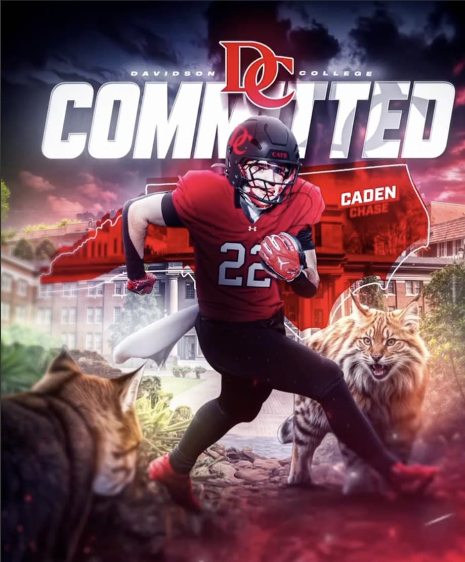 Caden Chase commitment announcement — Davidson College — RB