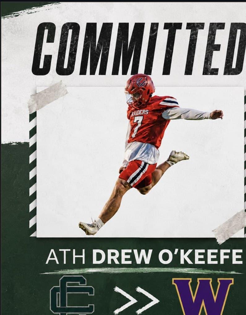 Drew O'Keefe commitment announcement — Williams College — WR/K